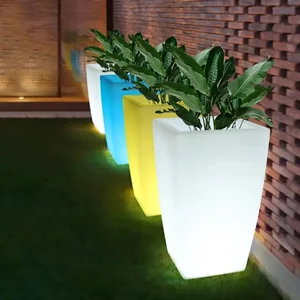 گلدان پلاستیکی نوری led (کد 904)
